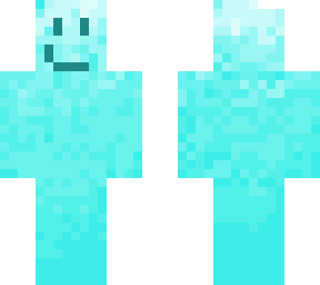 happy blue fire man