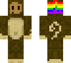 monkey with rainbow bandana