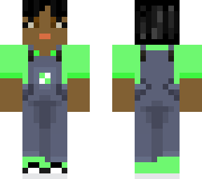overall girl green