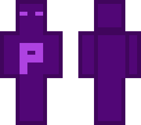purple block man