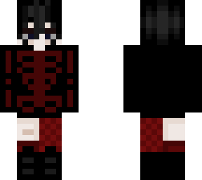 red skeleton outfit