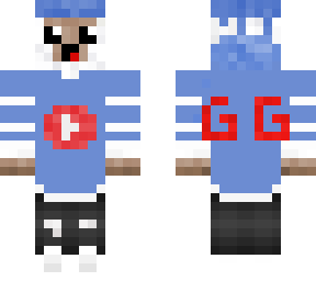 sheep with hoodie and bandana (blue)