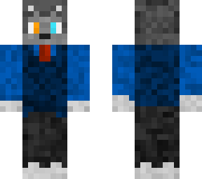 tex the wolf in a vest uwu