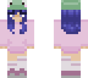 blue frog hat girl <3