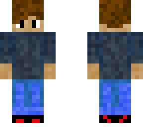 boy with blue wool sweater