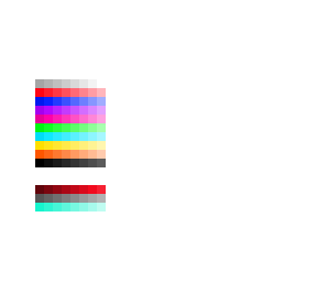 color pallet base (additional colors on bottom)