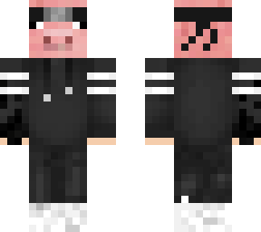 cool pig with galaxy hand