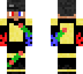 golden ninja with roses