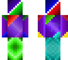 multi-coloured skin