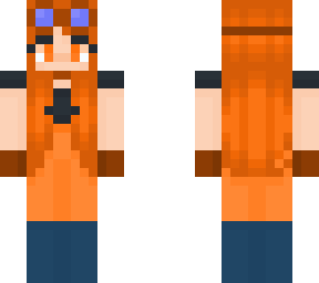orange goggles girl