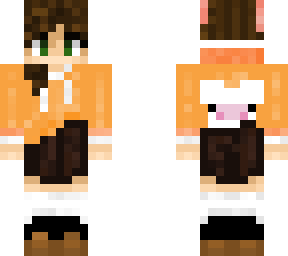 orange hood - shorts