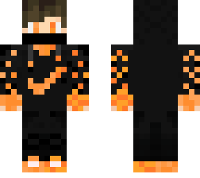 orange nike boy