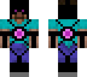 steve w/ dark armor and purple power core