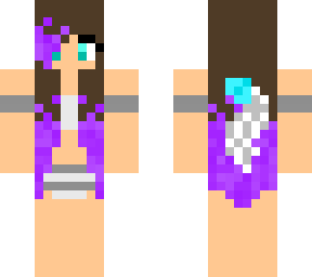 swim with purple tips
