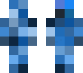 blue 4x4 pixelated