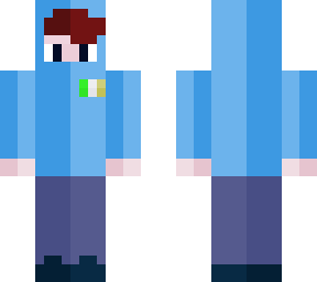 blue hoodie