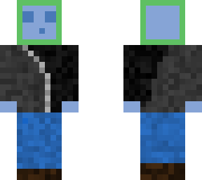 blue slime wiv leather jacket