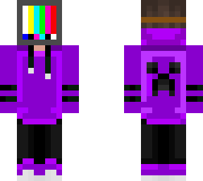 cool minecraft purple error skin
