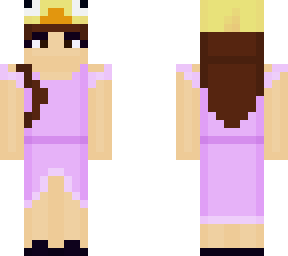 dress and duck hat