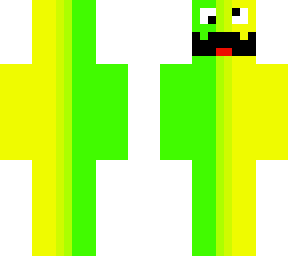 green 'n yellow backwards guy with mustache