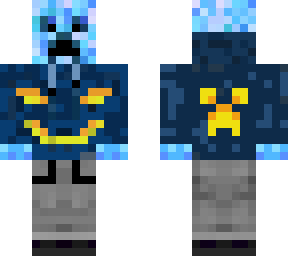 halloween blue creeper skin