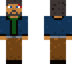 man blue shirt