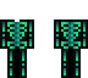ob - black & neon green skeleton base