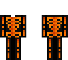 ob - black & orange skeleton base
