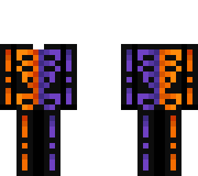 ob - half orange & purple skeleton base