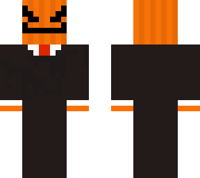 pumkin dude in a suite