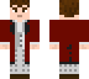red jacket on and off