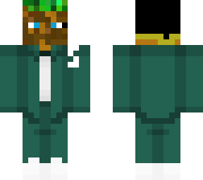 squid game kid in grass block mask