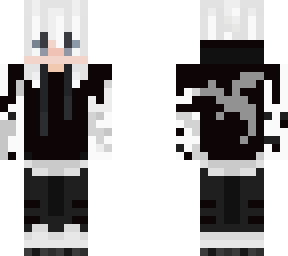 white and black