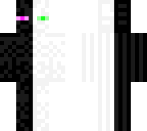 white enderman and black enderman