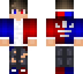 blue & red teen