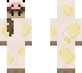 completed yellow cow onesie girl