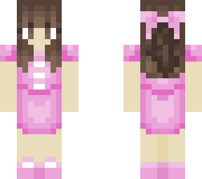 girl in pink dress