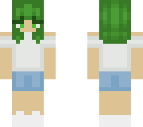 girl with green hair