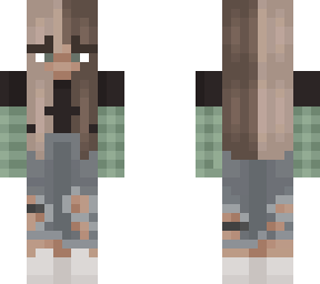 girl with green striped shirt