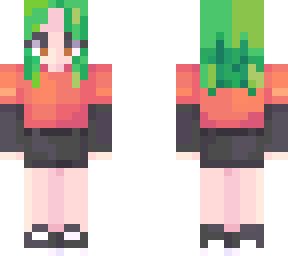 green hair girl