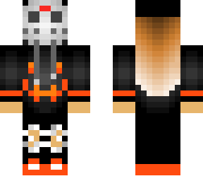 halloween jason mask enderman face girl