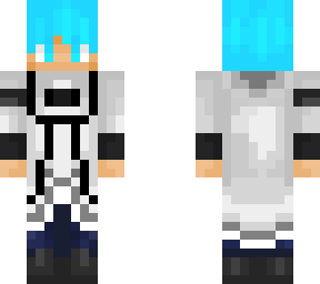 my new skin but with the blue hair