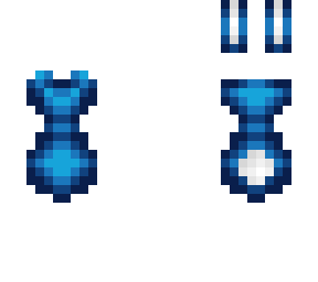 ob - skinny blue bunny outfit