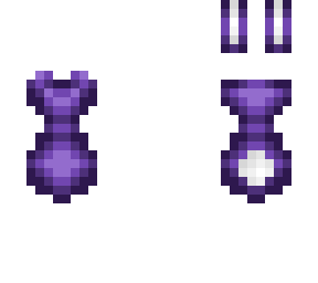 ob - skinny purple bunny outfit