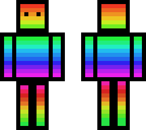 rainbow black border