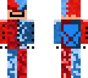 red and blue