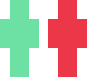 red and green