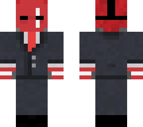 red masked mysterious guy in suit