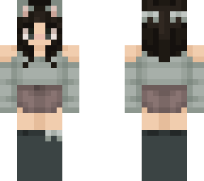 sage green catgirl