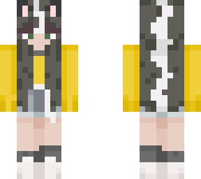 badger girl with pan flag